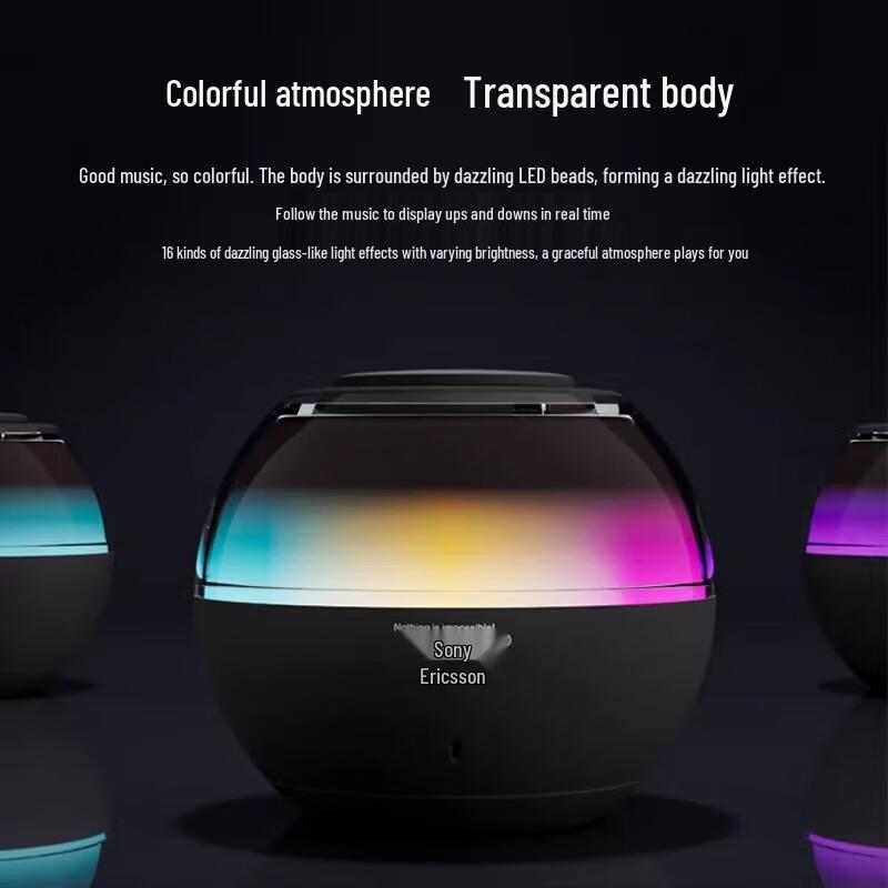Портативная Bluetooth-колонка SOAIY S65 с цветной светодиодной подсветкой, штекер CN (адаптер в комплекте)