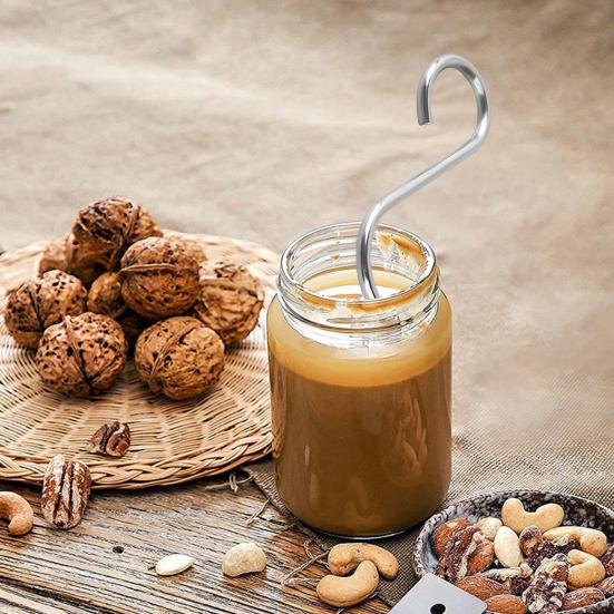 Стержень для перемешивания соуса из нержавеющей стали с кривошипным скребком, инструмент для смешивания масла для смешивания и распределения арахисового миндального масла