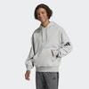 Adidas Unisex Essential Loose Fit 3 Bar Logo French Terry Hoodie Made From Recyclable Materials