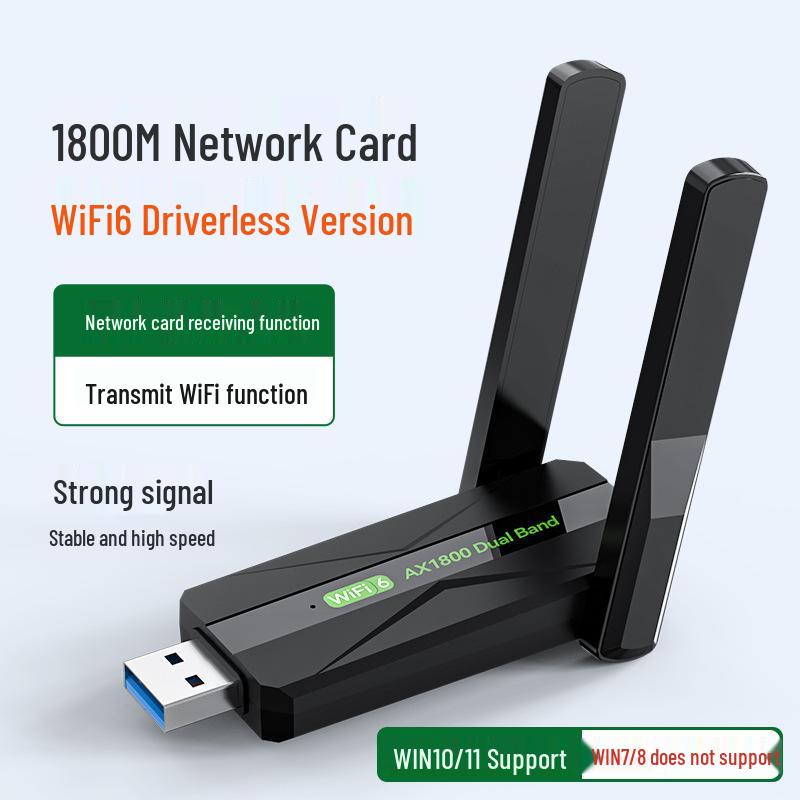 1300m Dual-Band USB Wireless Network Card with 5G Gigabit Transmitter & Signal Booster Extender