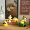 Animal Shapes Japan Zakka Animal Model Resin Grapefruit Cat Model Miniature Decoration  Living Room