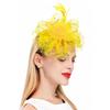 Шляпа Fascinators с сетчатым цветком, искусственным жемчугом, перьями, украшением для головы для чаепития, ретро-обруч для волос, повязка на голову для вечеринки