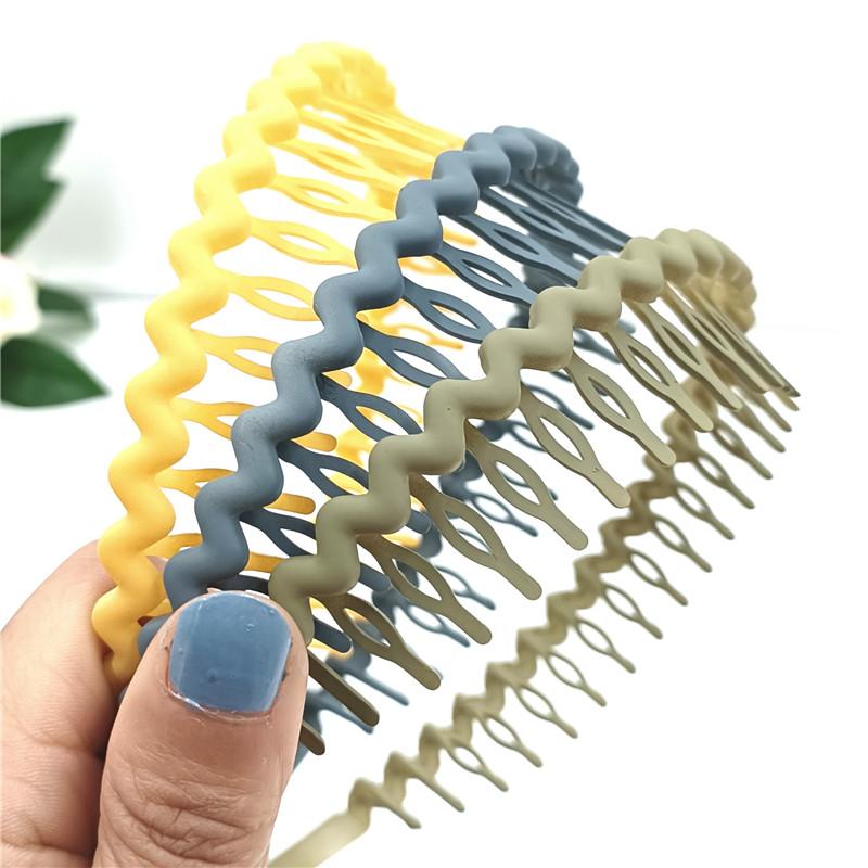 Корейские аксессуары для волос, повязки на голову, обручи для волос, очаровательные, высокого качества для женщин с волнистыми зубами, противоскользящие, для девочек, новые матовые аксессуары для волос