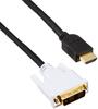 Elecom Кабель-переходник одноканальный HDMI-DVI 5.0м DH-HTD50BK