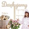 Cake Picks 5pcs Wooden Topper with Inscription Thank You for the Cake