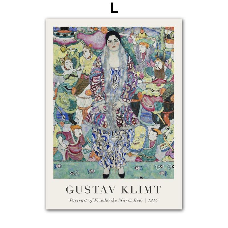 Классическая абстрактная фигура Густава Климта Искусство Поцелуй Древо жизни Постер Холст Картина и Принты Настенные картины Домашний декор Подарки