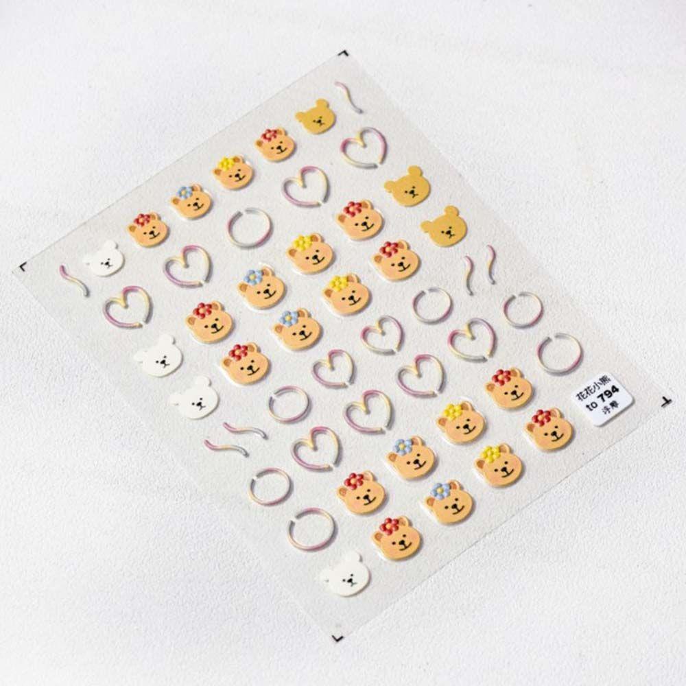 Decal Bunny Adhesive Earth Manicure Accessories Nail Art Sticker DIY Nail Art Nail Art Decoration