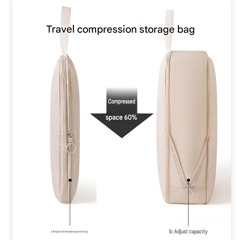 Travel Packing Cubes Memory Cloth Compression Luggage Organizer Bags for Clothes Underwear Storage Portable Partition Pouch