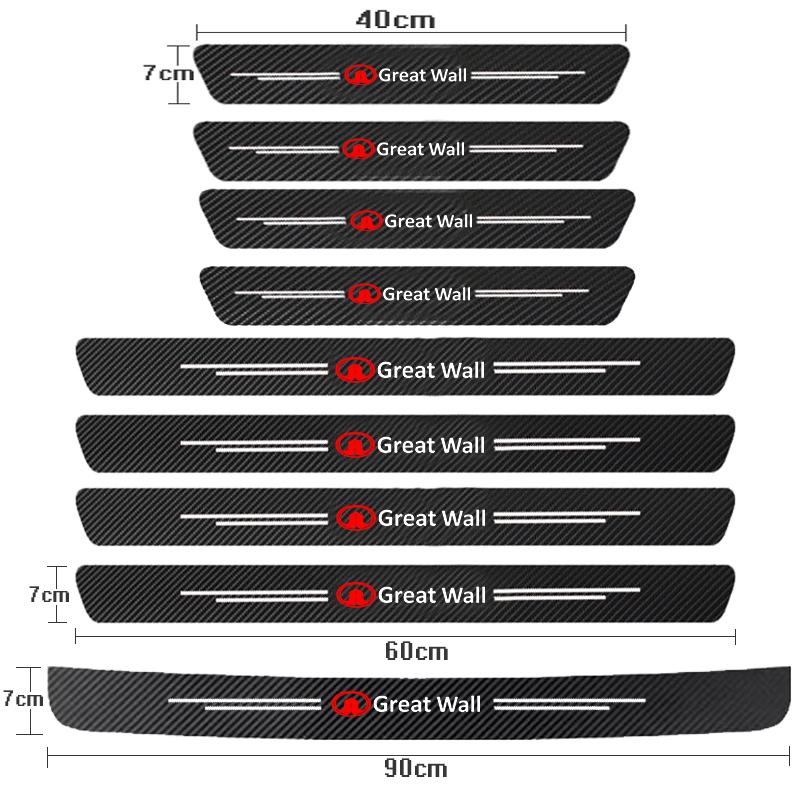 Наклейки на пороги автомобиля, наклейки для Great Wall Haval GWM UTE Tank Poer Voleex C10 C30 C50 Steed Wingle 5 7 POWER Pao
