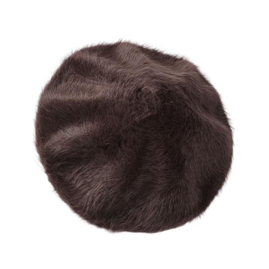 Женская шляпа художника однотонная восьмиугольная с куполообразной тульей берет осень зима теплая плюшевая шляпа модные аксессуары