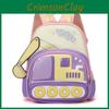 Childrens Cartoon Backpack With Excavator Design And Letter Print For Daily Use