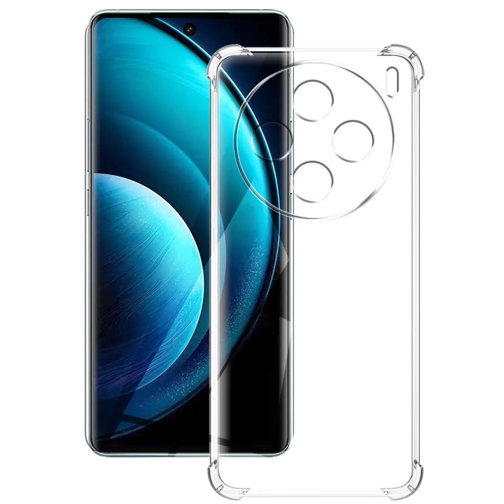 For Vivo X100 5G Case Clear Shockproof Silicone Soft Cover Cases For Vivo X100 Pro 5G Coque For VivoX100 X100Pro Funda Shell