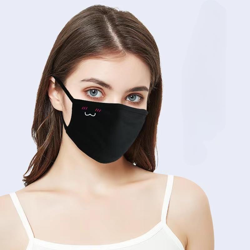 1 шт. Унисекс с принтом прекрасные многоразовые хлопковые маски для рта и лица крышка рта
