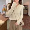 Autumn Style Lo-neck Long-sleeved Knitted Bottoming Shirt Women's New Slim-fit Collar Inner Sweater
