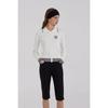 Goxo Knit Cardigan Classic Logo White