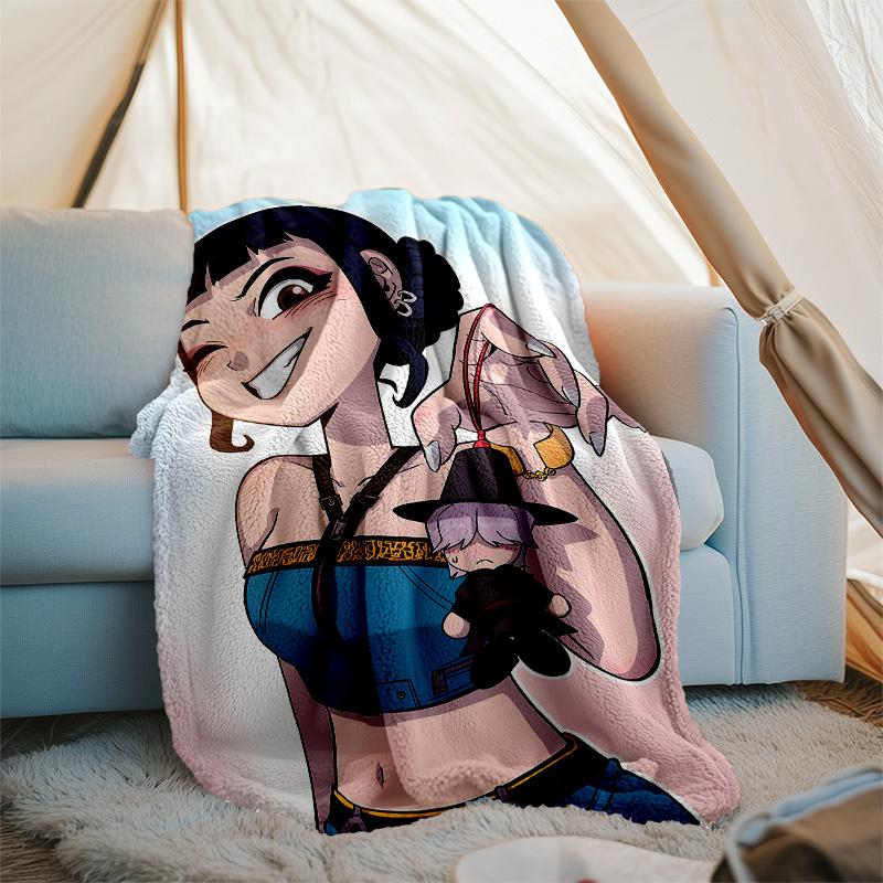 1pc KPop ZOEY1 Theme Blanket - Digital Print, Polyester, Cozy for All Seasons, Perfect for Outdoor, Camping, and Travel