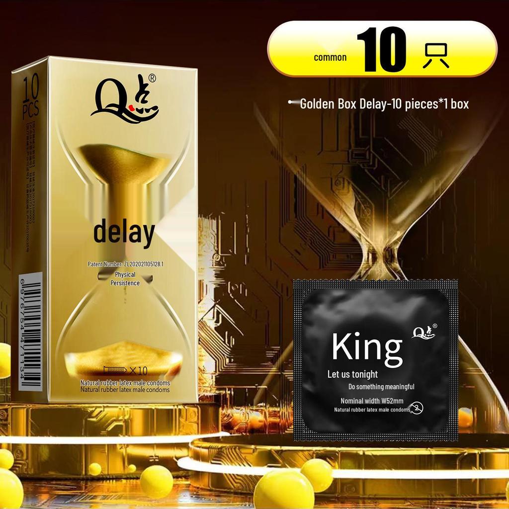 Q-Point Ultra-Thin 001 Long-Lasting Pleasure Delay Condoms with Hyaluronic Acid