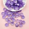 Home Party Supplies 80Pcs Handmade Materials Five-petal Flower Colored 10.5mm Acrylic Fashion Beads Earrings Materials DIY Jewelry Making Hairclip