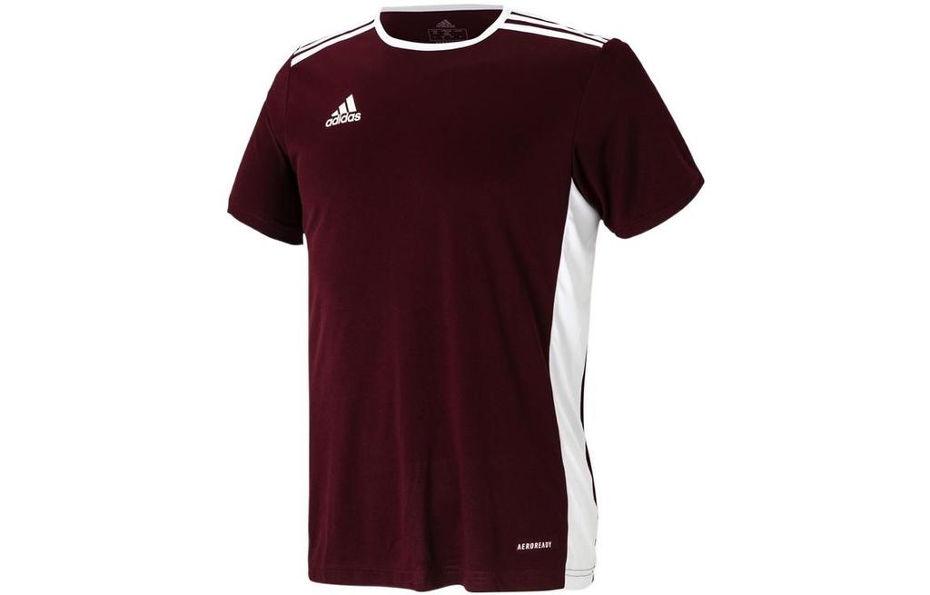 adidas Футболки Мужские Красные С Круглым Вырезом Умеренный Прямой Крой CD8430