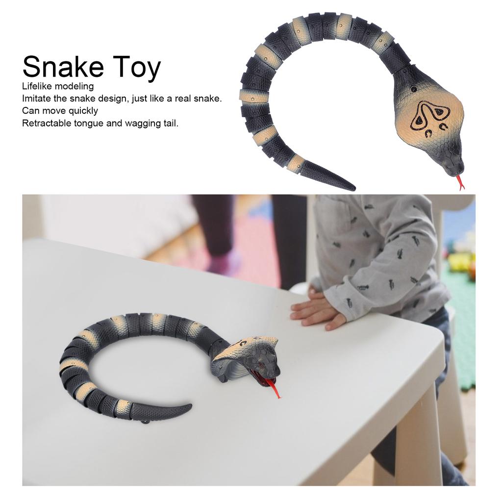 Infrared Remote Control Snake Toy Simulation Snake Animal Model Electric Trick Toy