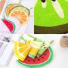 1/4Pc Hangable Fruit Pattern Dish Cloth Kitchen Wipe Hand Towel Microfiber Quick-Dry Water Absorbent Cleaning Rag Household Tool