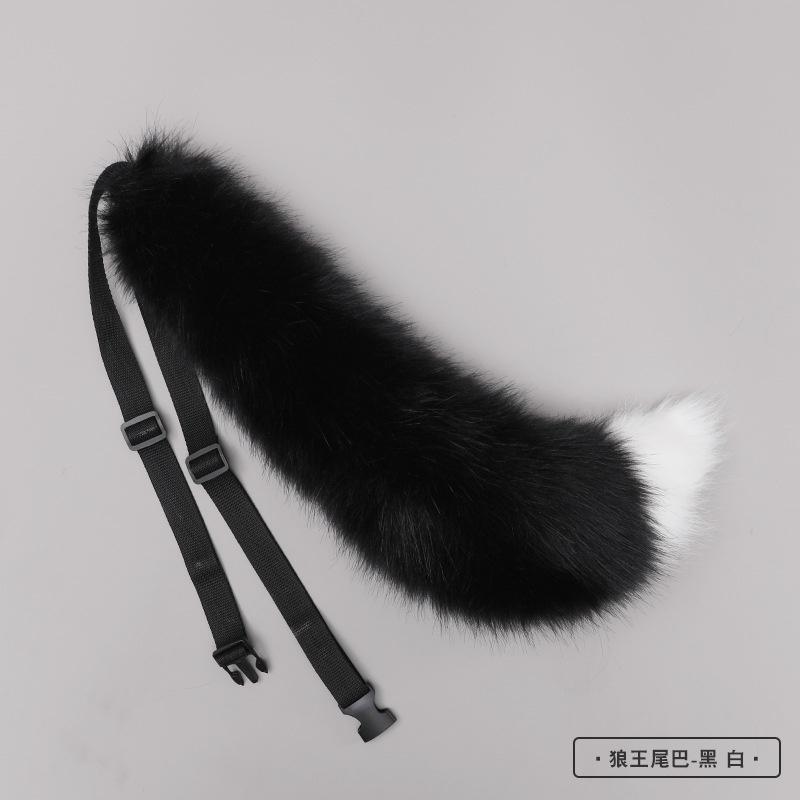 Новый Red Fox Anime Beast Ear Beast Tail Wolf Ear Cat Ear повязка на голову на заказ косплей Golden LOL Fox Ears плюшевые аксессуары для волос