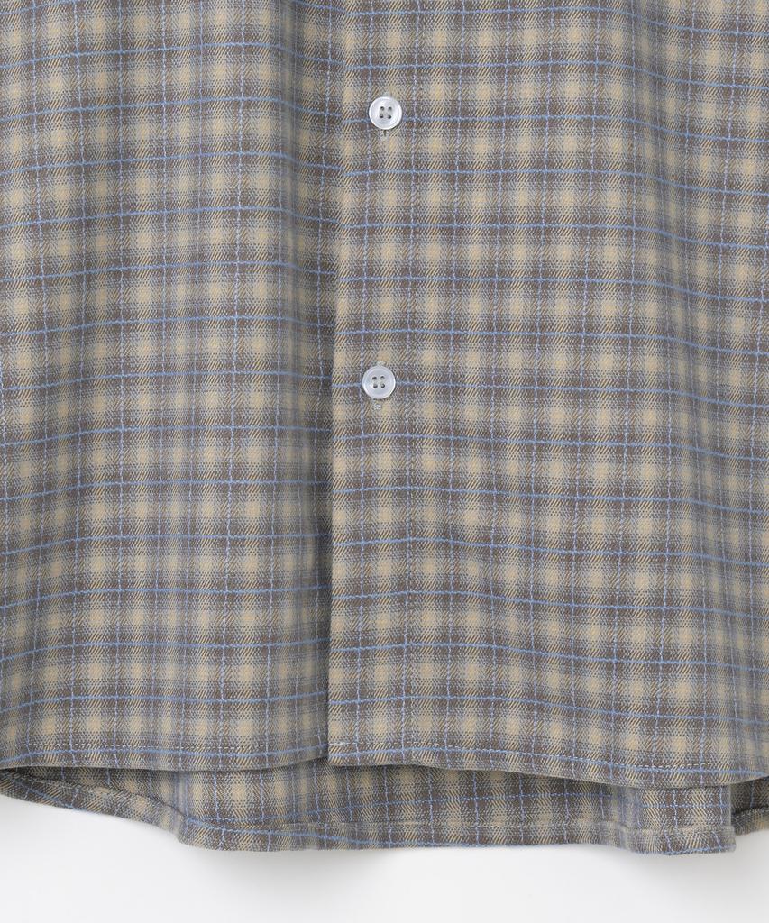 MILLO ARCHIVE Mute Plaid Check Shirt [Blue Brown]