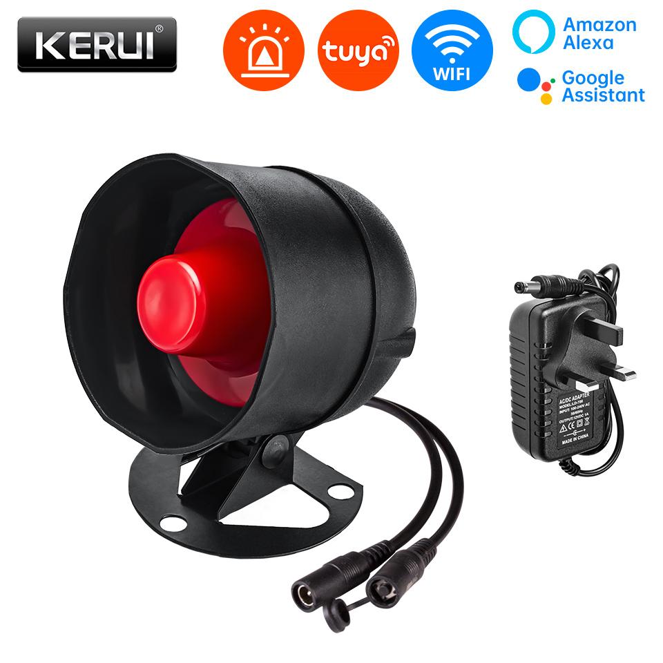 KERUI 120db Loudly Speaker Siren Alarm System WIFI Tuya Home Security Alarm With Motion Detector Door Sensor for House Burglar