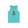 Li Ning × Line Friends Collaboration Sports Lifestyle Series Bear Letter Print Loose Sleeveless Shirt Unisex Tops Ice-Porcelain-Green AVSR078-1