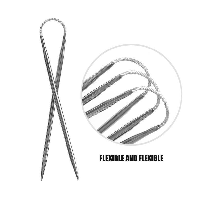 3шт круговые спицы гибкие из нержавеющей стали носок спицы LM