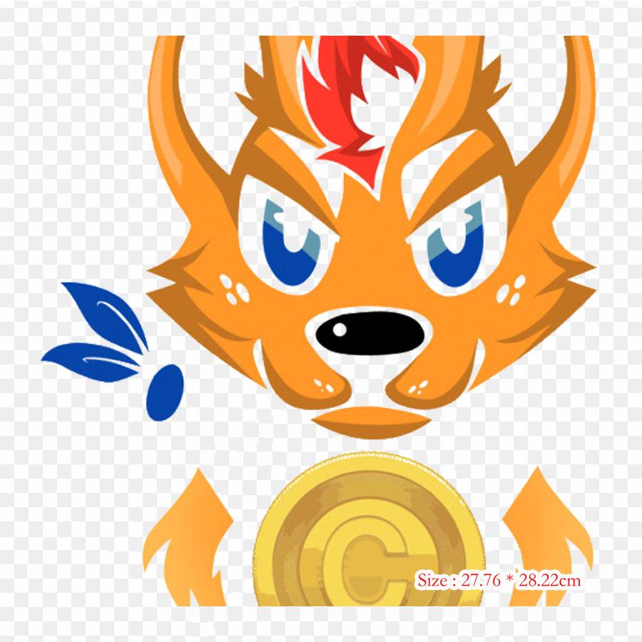 Cartoon Bitcoin Cryptocurrency Iron On Heat Transfer Printing Vinyl Patches Sticker for Clothes DIY Appliques Washable Patches