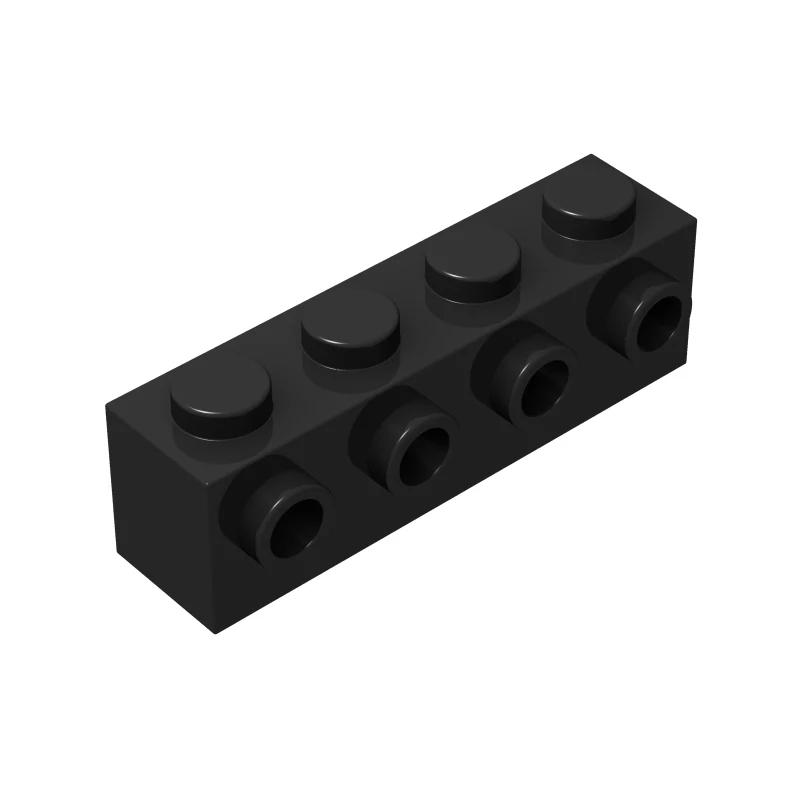 100 шт. MOC Частицы 30414 Кирпич Модифицированный 1 x 4 со штырьками сбоку Строительные блоки DIY Совместимые Сборные Высокотехнологичные Игрушки