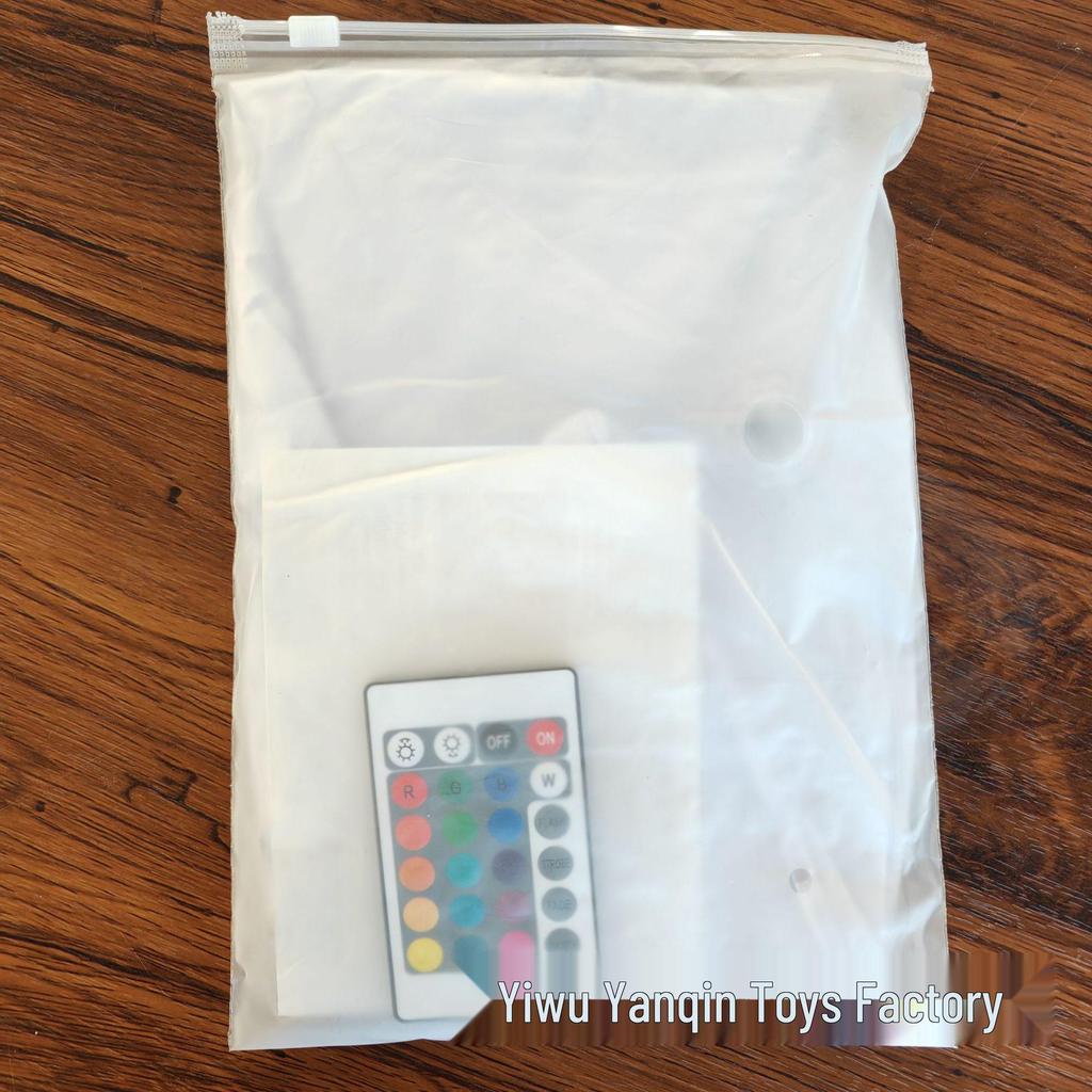 Светодиодный надувной пляжный мяч с изменяющимся цветом - Управляемый пультом, Водонепроницаемый, Реквизит для бассейна и концерта