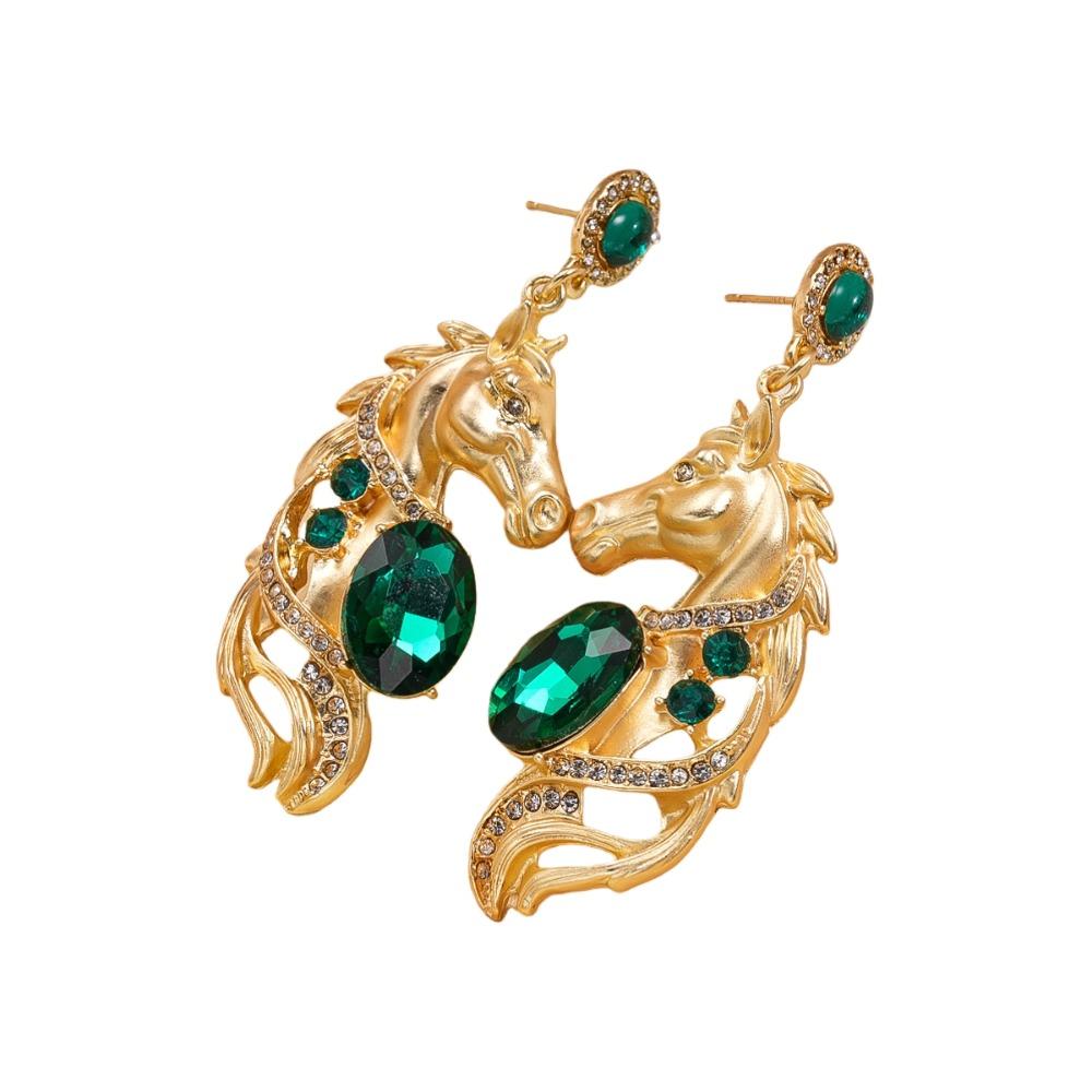 Мультяшные Роскошные Серьги-Пони Зодиакальная Лошадь Талисман Лошади Висячие Серьги Подарок Год Лошади