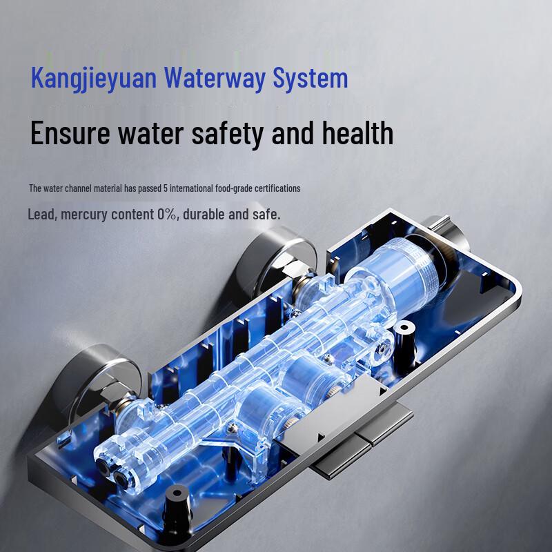 Arrow Piano Key Shower System with Shelf