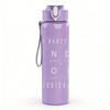 1PC Land hop faded manuscript print 750ml colorful plastic sports water bottle leakproof pop up lid with straw for outdoor work home use