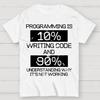 Funny Gift Programmer Computer 100% Cotton Summer Casual Cool Loose T-Shirt