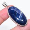 Natural Sodalite Gemstone 925 Sterling Silver Jewelry Pendant 2.21" e5D78