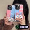 Чехол для мобильного телефона ReZero Rem Ram Glass MagSafe для iPhone 17 16 15 14 13 12 11 Air Pro Max Plus Mini Цветная накладка