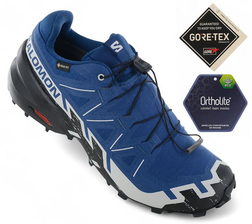 SALOMON Speedcross 6 GTX - GORE-TEX - Мужские кроссовки для бега по пересеченной местности Кроссовки для бега Синие 477649 ОРИГИНАЛ