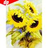 5D DIY Diamond Painting Sunflower Full Round Diamond Mosaic Embroidery Rhinestone Picture