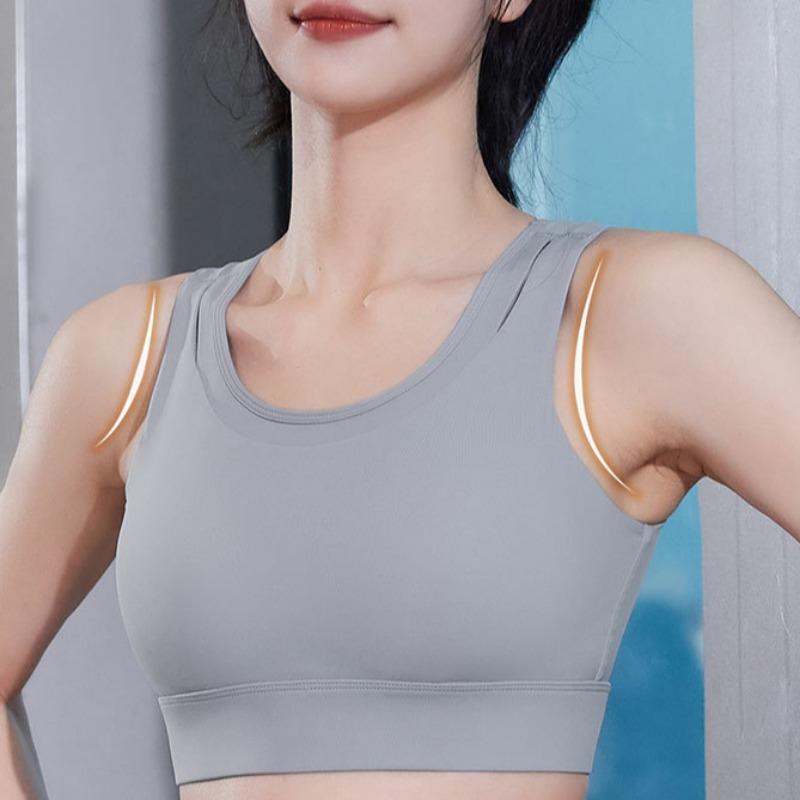 Спортивный бюстгальтер для женщин с тонкой красивой спинкой можно носить как верхнюю одежду для фитнеса. Высокопрочный, ударопрочный бюстгальтер для бега