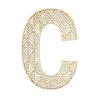 Large Wooden Letter - C - Wood - Openwork - To Decorate - 24 Cm - Creative Hobbies