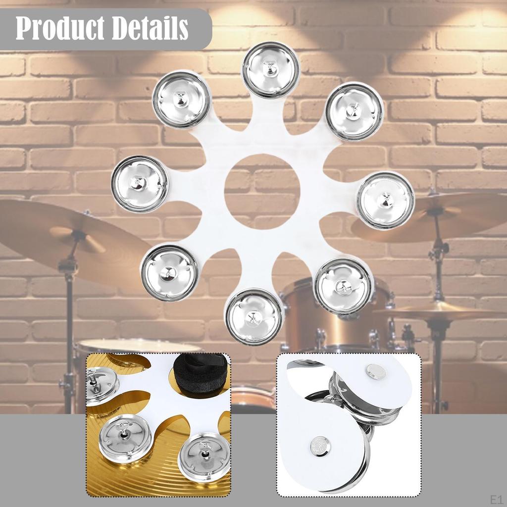 Металлический хай-хэт тамбурин перкуссия многоцелевой легкий музыкальный образовательный барабан