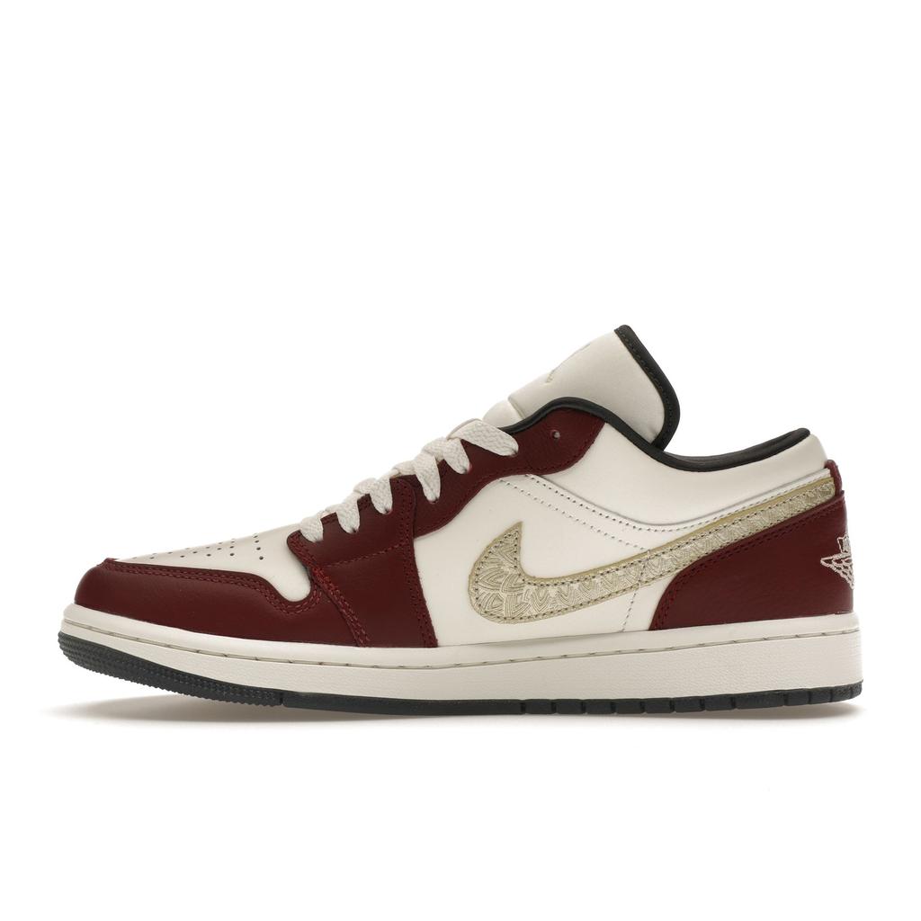 Air Jordan 1 Low SE Year of the Dragon Женские кроссовки Red Sail Metallic-Gold-Grain FJ5735-100