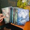 30 Sheets Midnight Fairy Tale Vintage Character Landscaping Material Paper, 6 Styles, Journaling Supplies