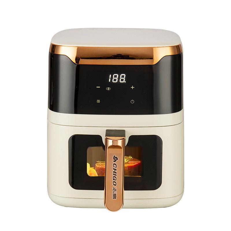 Фритюрница бытовая визуальная интеллектуальная с таймером и контролем температуры, автоматическая, большой емкости, с функцией отключения питания, интегрированная электрическая фритюрница