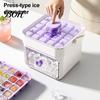 No Mess Ice Mold 2-In-1 Tray, Maker And Storage Bin Set, Large Capacity 25-Cell Easy Release Tray One-Click Cube Maker, for Camping Outdoor