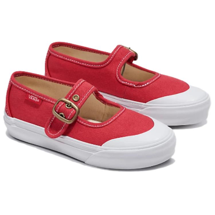 Vans Кеды Mary Jane из парусины с томатным принтом и ремешком на застежке Женские Красные VN000CRRH2D