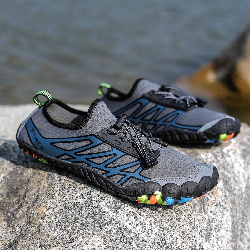Уличные кроссовки для ручья мужские износостойкие быстросохнущие нескользящие летние для альпинизма, пешего туризма, амфибийные, спортивные, для рыбалки вброд